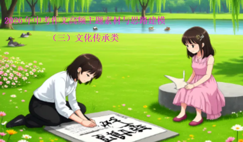 2026年中考作文高频主题素材与思路建模(三)文化传承类 第2张