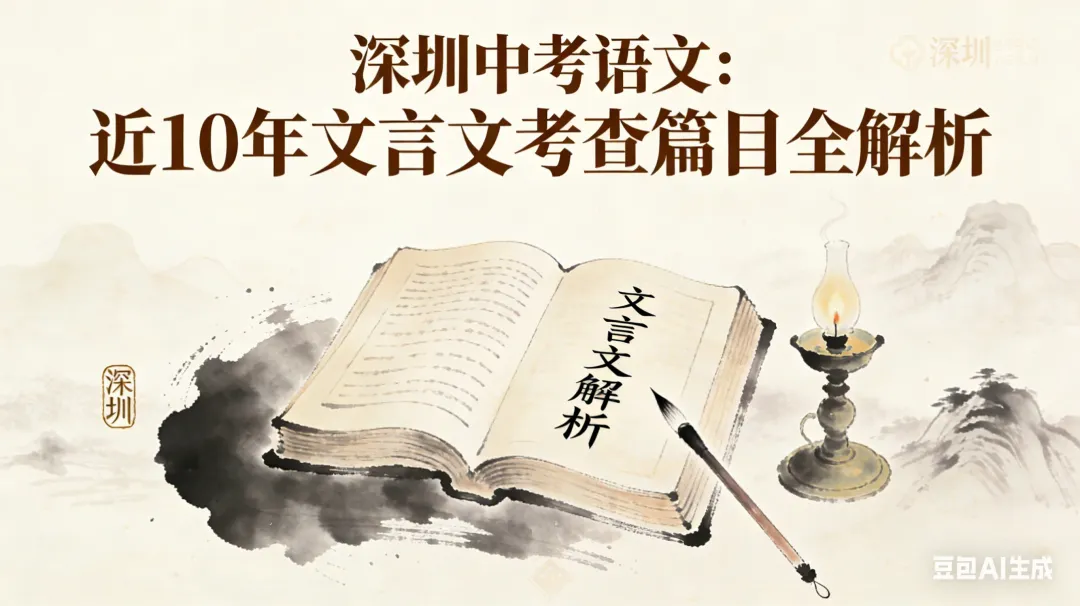 深圳中考语文:近10年文言文考查篇目全解析,这一篇就够了 第1张