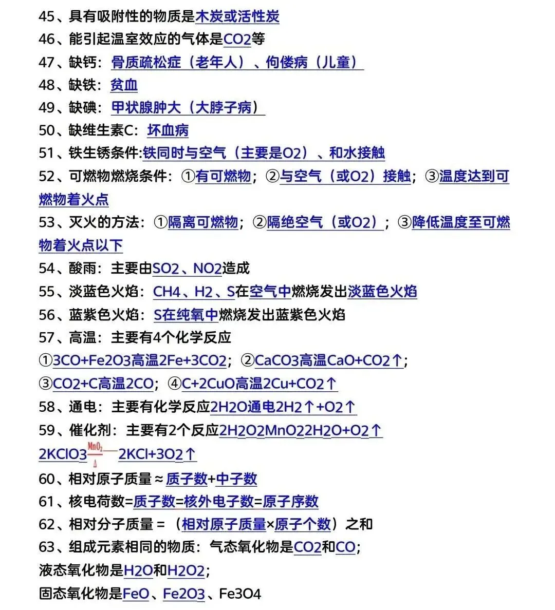 中考化学必背 第3张