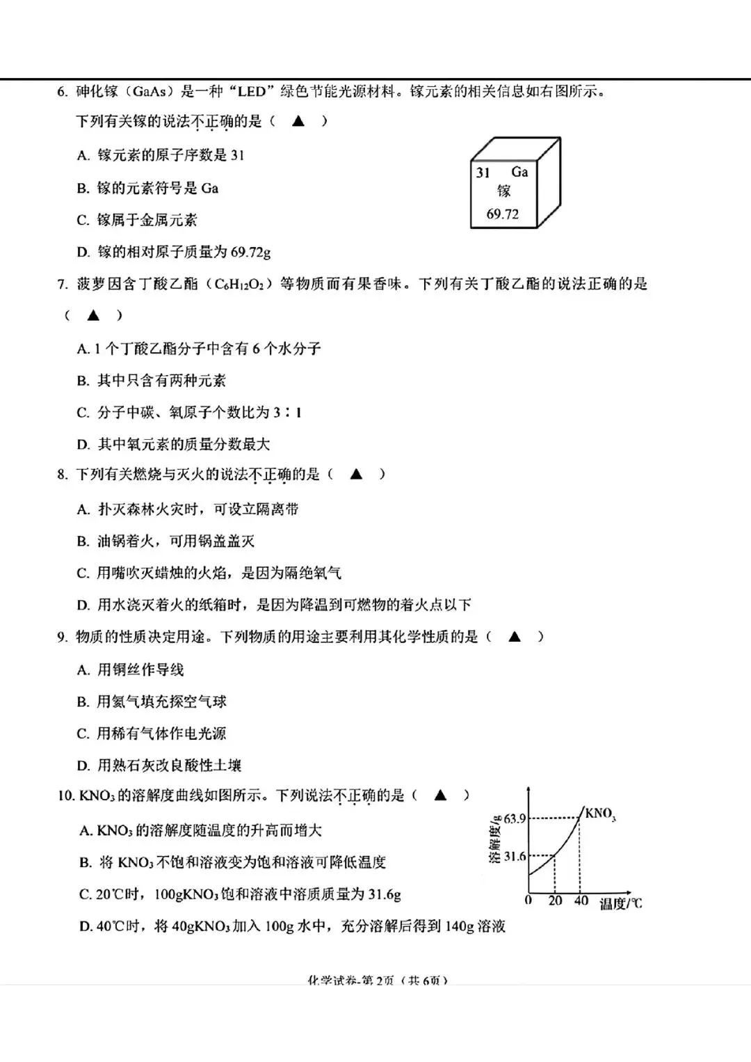 2026年辽宁辽阳市灯塔市中考一模化学试卷 第2张