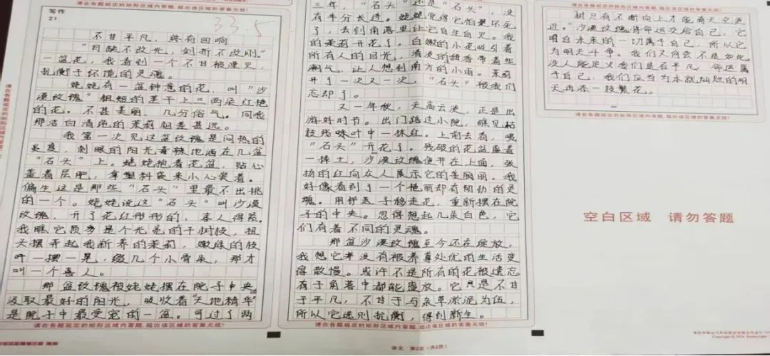 2026中考语文模考作文序列之谋篇布局 第9张 2026中考语文模考作文序列之谋篇布局 第9张