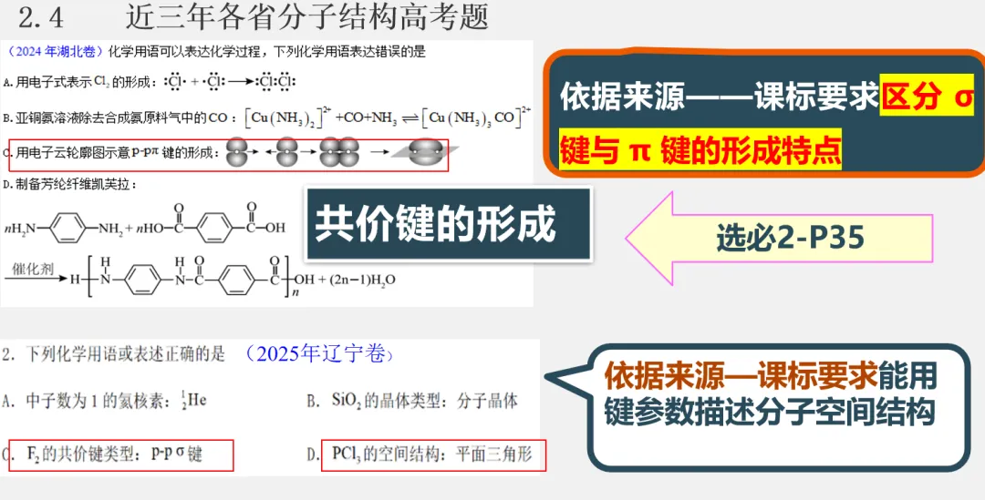 分子结构与性质:考点 + 真题 方法,一篇吃透稳拿 12 分! 第6张