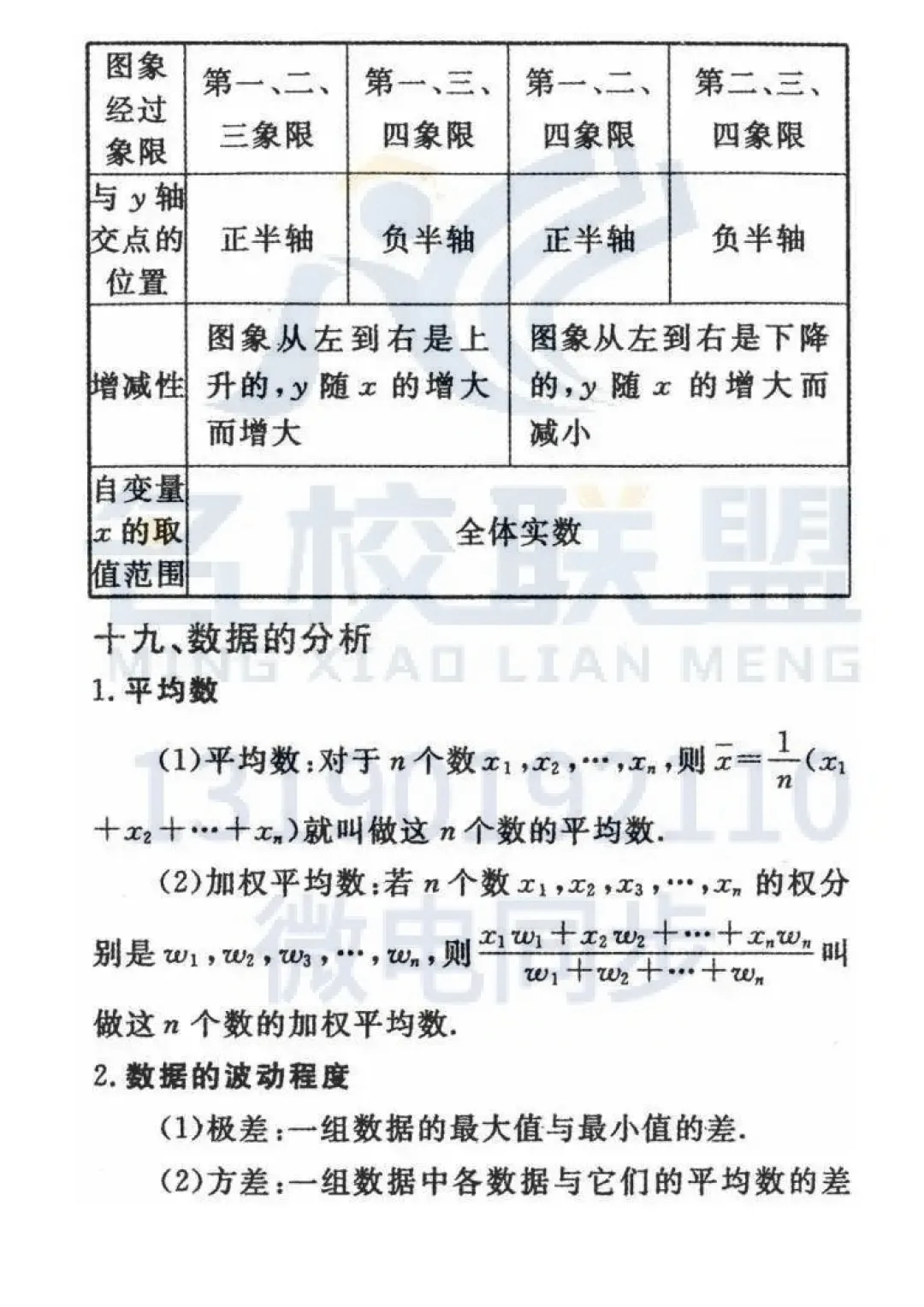 中考数学24个重要公式定律详解,快查缺补漏! 第6张