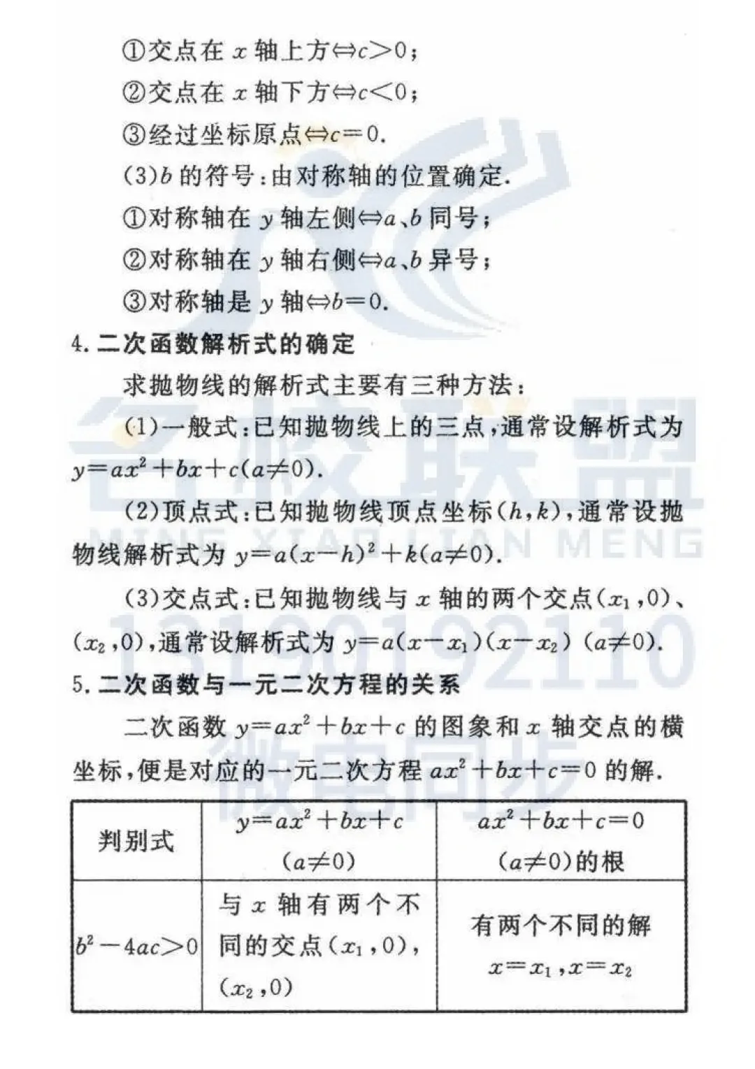 中考数学24个重要公式定律详解,快查缺补漏! 第11张