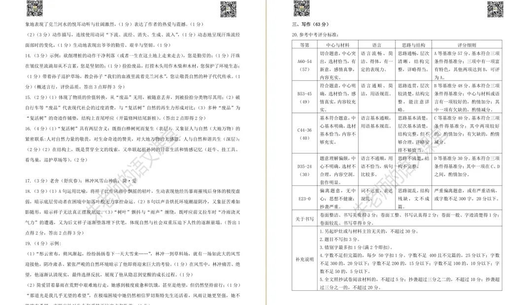 2025年徐州市区九年级一模语文试卷及答案(电子版) 第9张