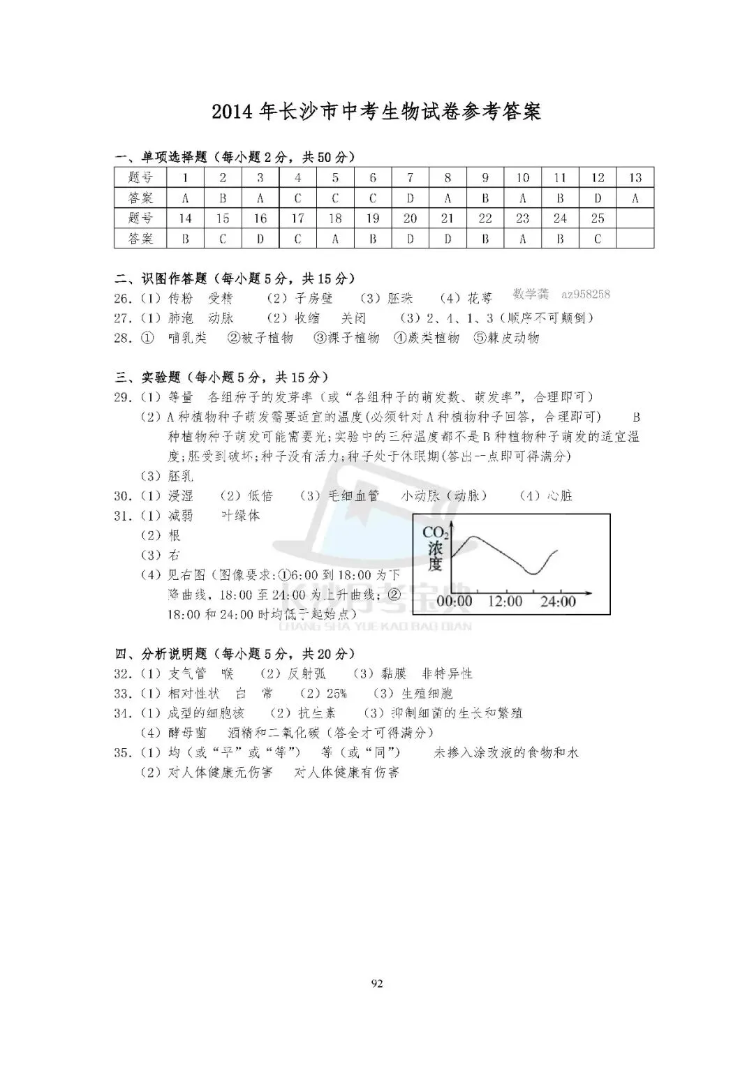 2026生地会考倒计时!刷透近十年长沙真题,A等其实不难(附资料获取方式) 第44张 2026生地会考倒计时!刷透近十年长沙真题,A等其实不难(附资料获取方式) 第44张