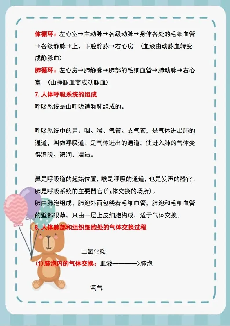 【中考生物】复习必备,十大专题考点梳理 第15张