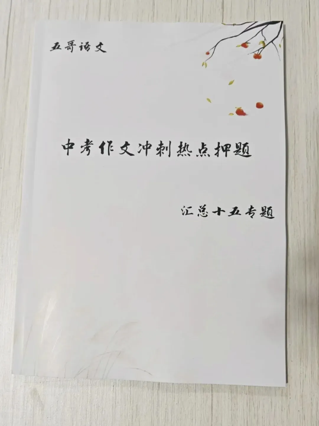 语文五哥,中考作文,阅读批注,初中文言文古诗词,写作素养 第1张