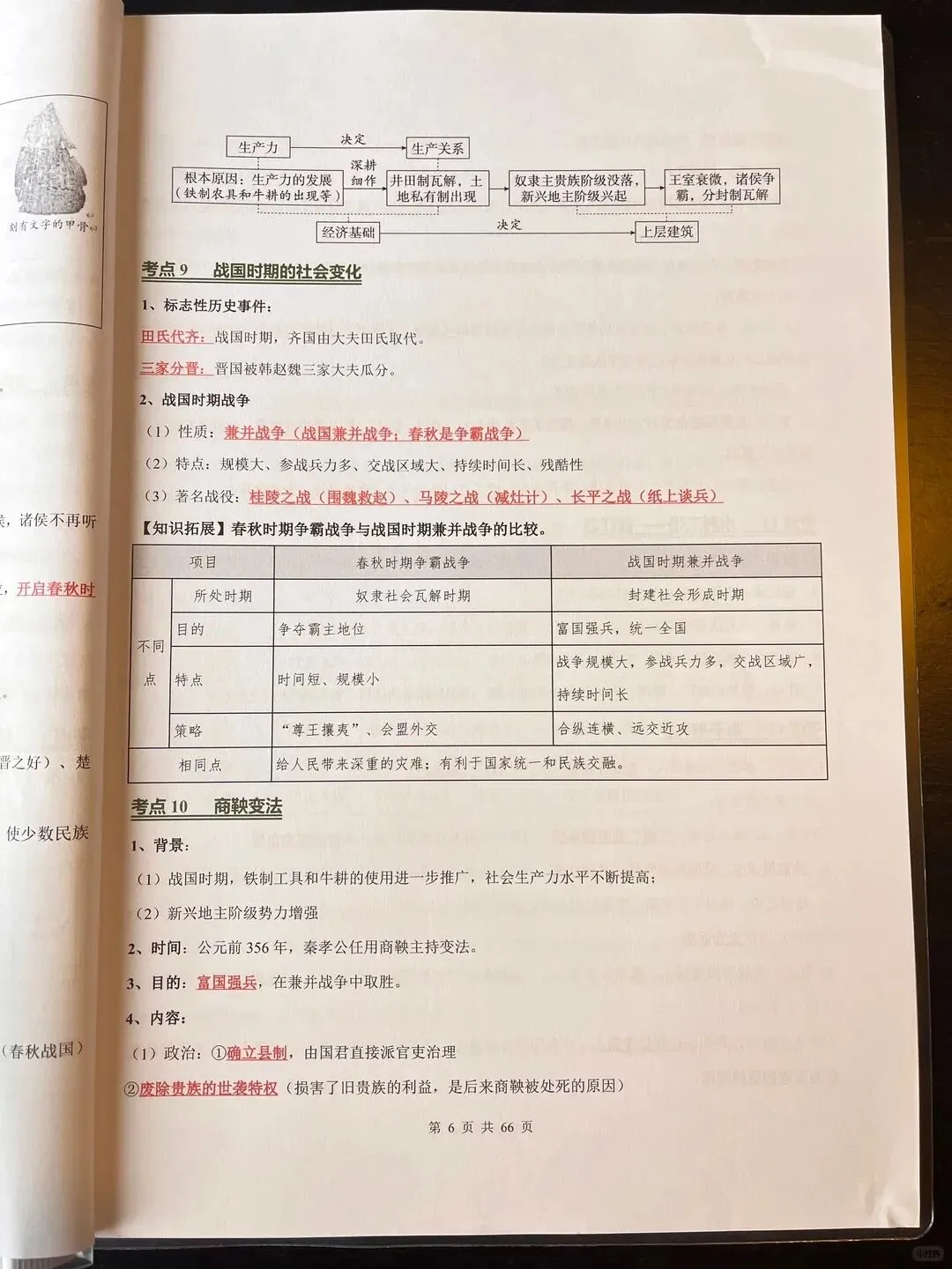 2026中考复习初中历史考点知识点汇总总结(电子版可打印) 第9张