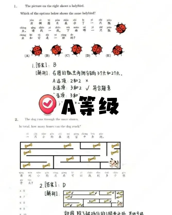 独家首发!2026袋鼠数学真题完整版免费领,用好它,孩子评优争章多一份底气! 第4张