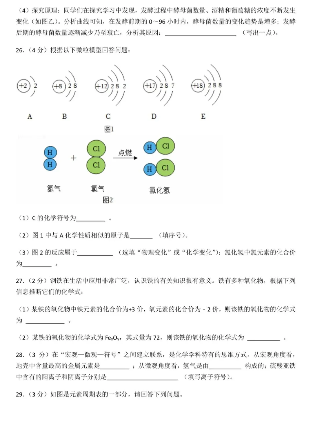 储能学校七年级下册科学期中试卷及解析 第11张