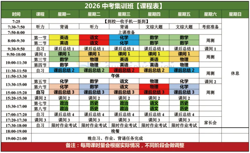 初三家看过来!启禾中考全托班|解决孩子拖延、漏学,冲刺中考更省心 第34张 初三家看过来!启禾中考全托班|解决孩子拖延、漏学,冲刺中考更省心 第34张