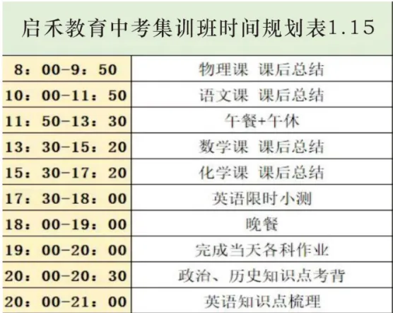 初三家看过来!启禾中考全托班|解决孩子拖延、漏学,冲刺中考更省心 第37张 初三家看过来!启禾中考全托班|解决孩子拖延、漏学,冲刺中考更省心 第37张