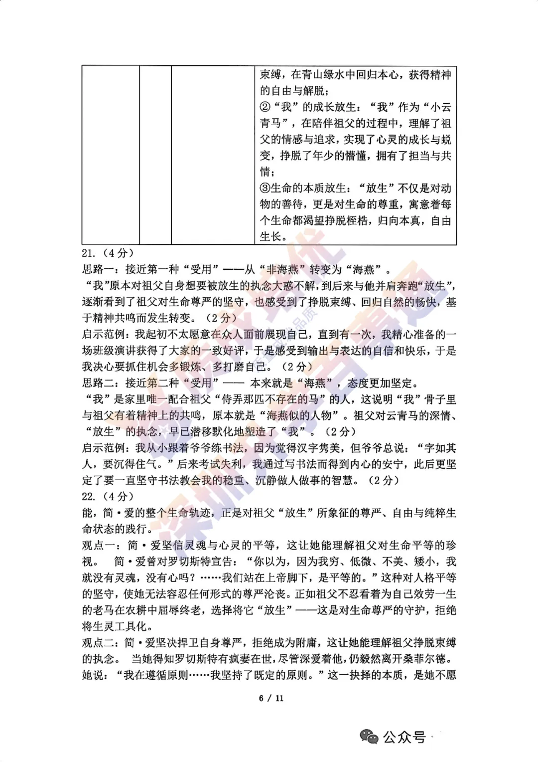 2026深中一模语文真题+解析 第17张