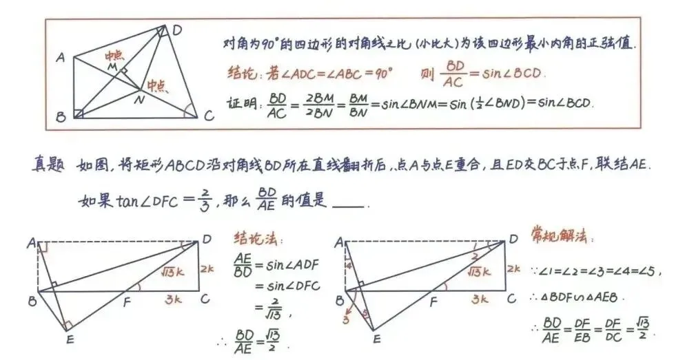 中考数学必背公式+压轴题24种解题技巧 第27张