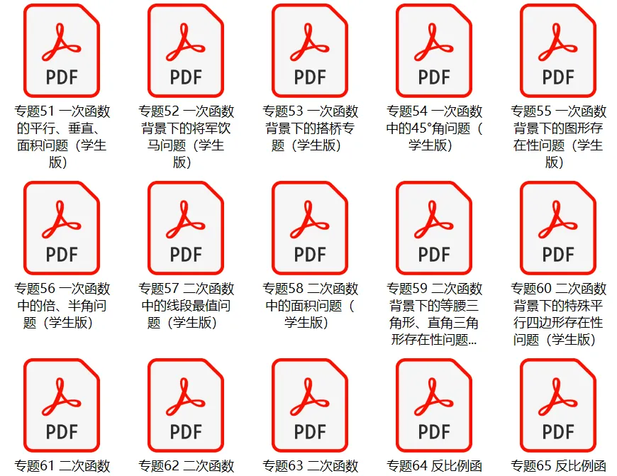 初中数学《中考专题突破(三)》学生版(含中考、举一反三等)完整版 第2张