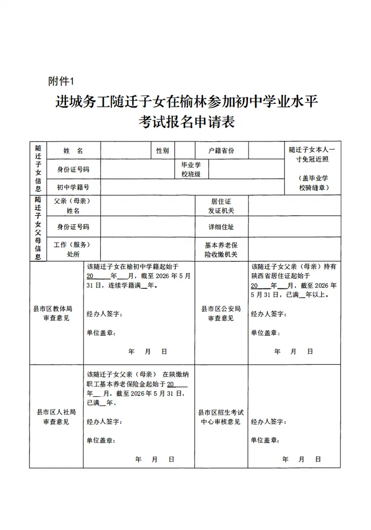陕西这地中考报名时间公布! 第4张