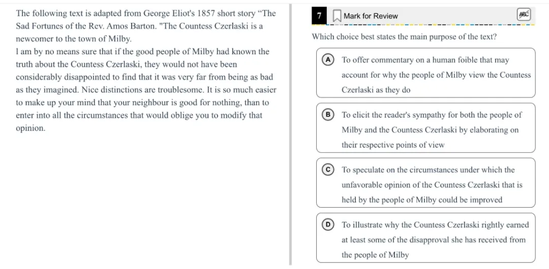 机考SAT真题解析—第十二套 第7张