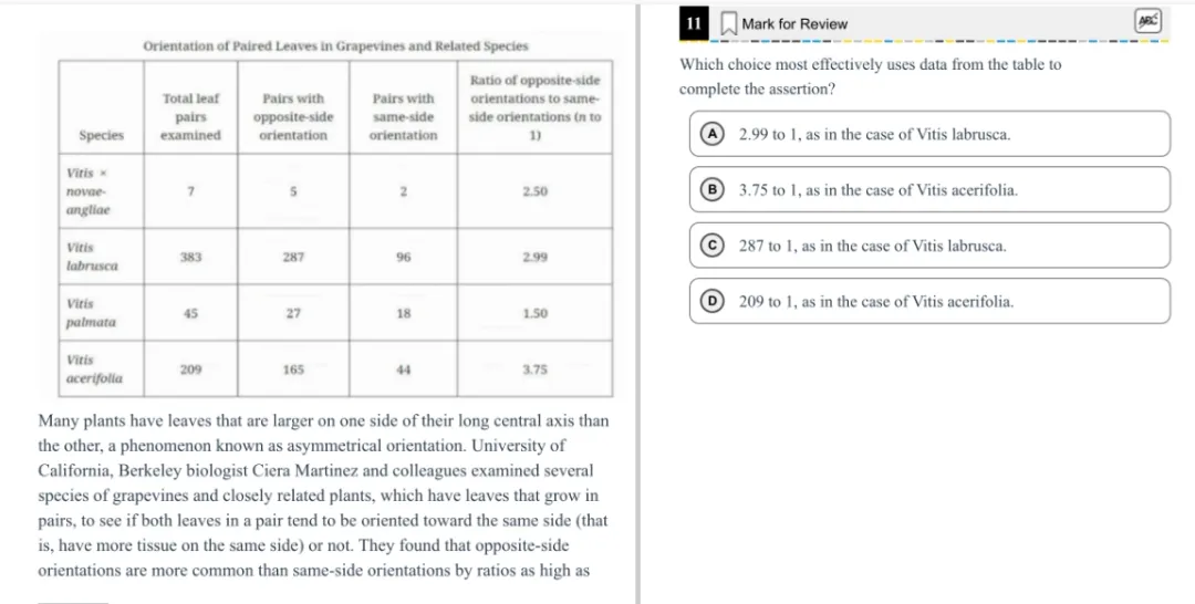 机考SAT真题解析—第十二套 第11张