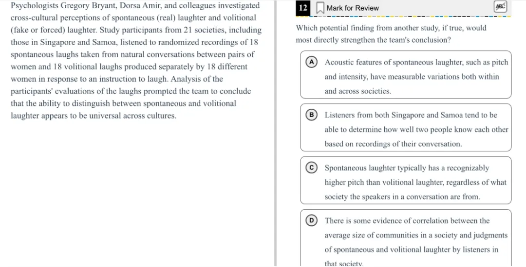 机考SAT真题解析—第十二套 第12张