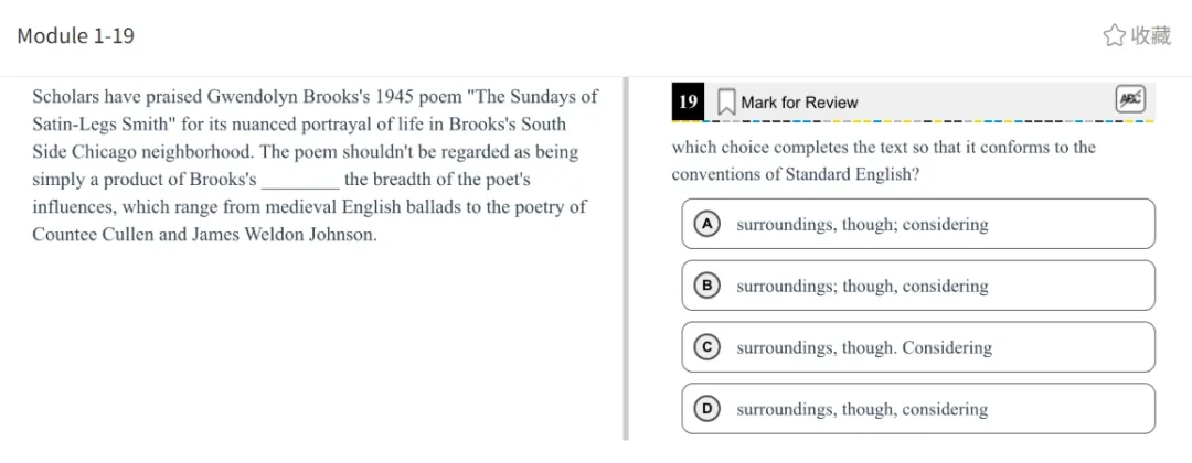 机考SAT真题解析—第十二套 第19张