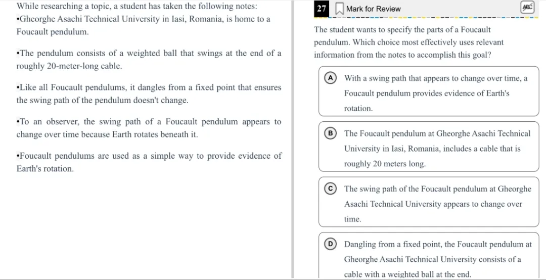 机考SAT真题解析—第十二套 第27张