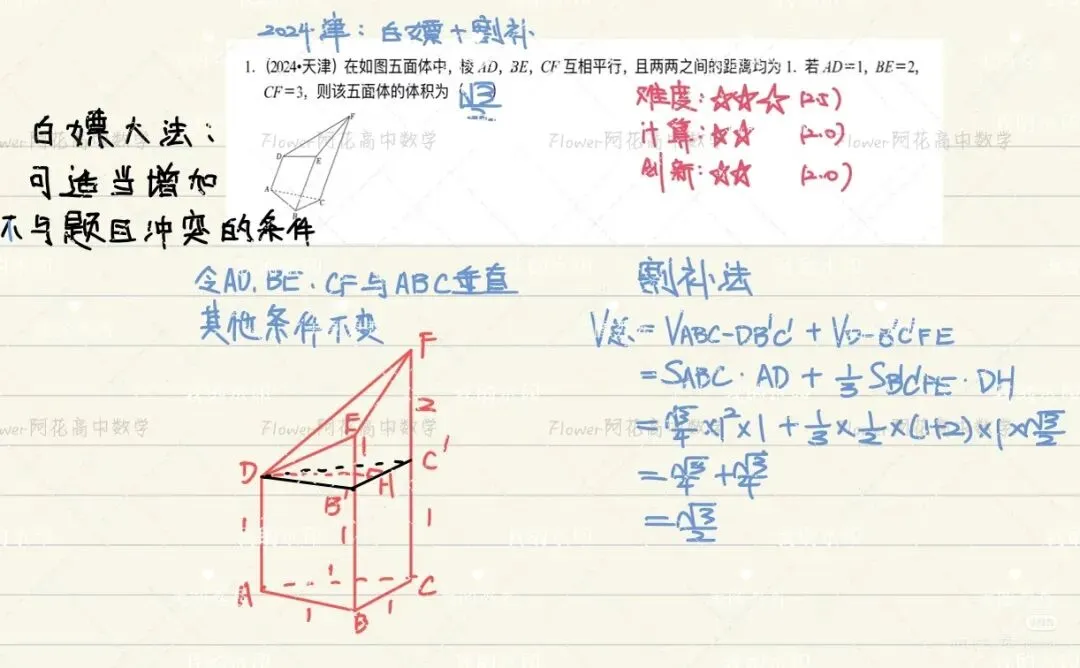 天津高考真题几何体串烧 第4张