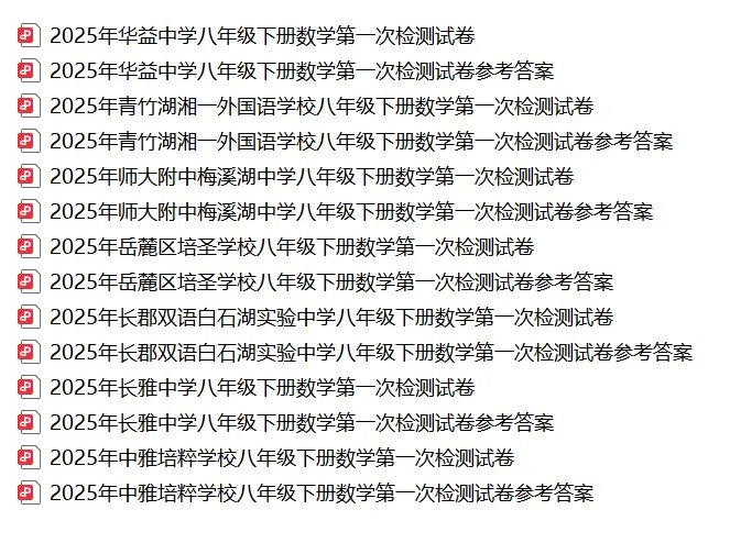 【真题汇总】——2025年长沙八年级下册第一次数学检测试卷+参考答案(免费领取) 第19张