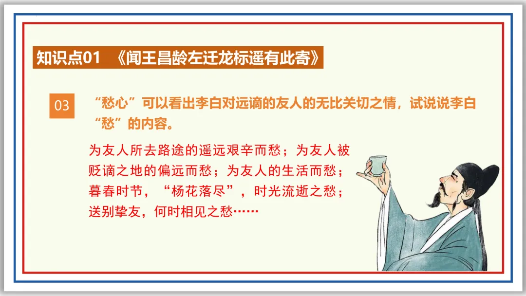 中考古诗词分主题一遍过⑥:离情别绪 52张PPT 第18张