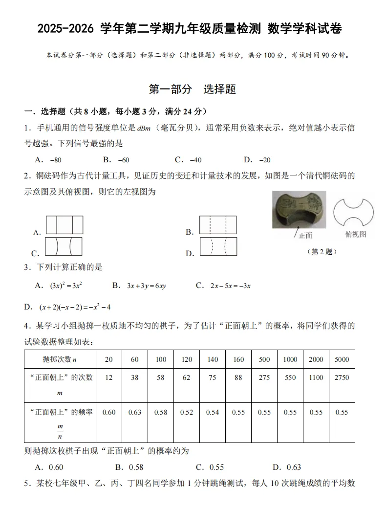 近期一模等级线&真题汇总~含育才、福田联盟校等~ 第11张