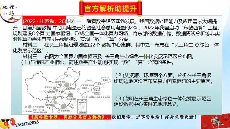 二轮微专题《高考真题分类解析》:工业区位因素(选自“工业生产、产业转移”) 第51张