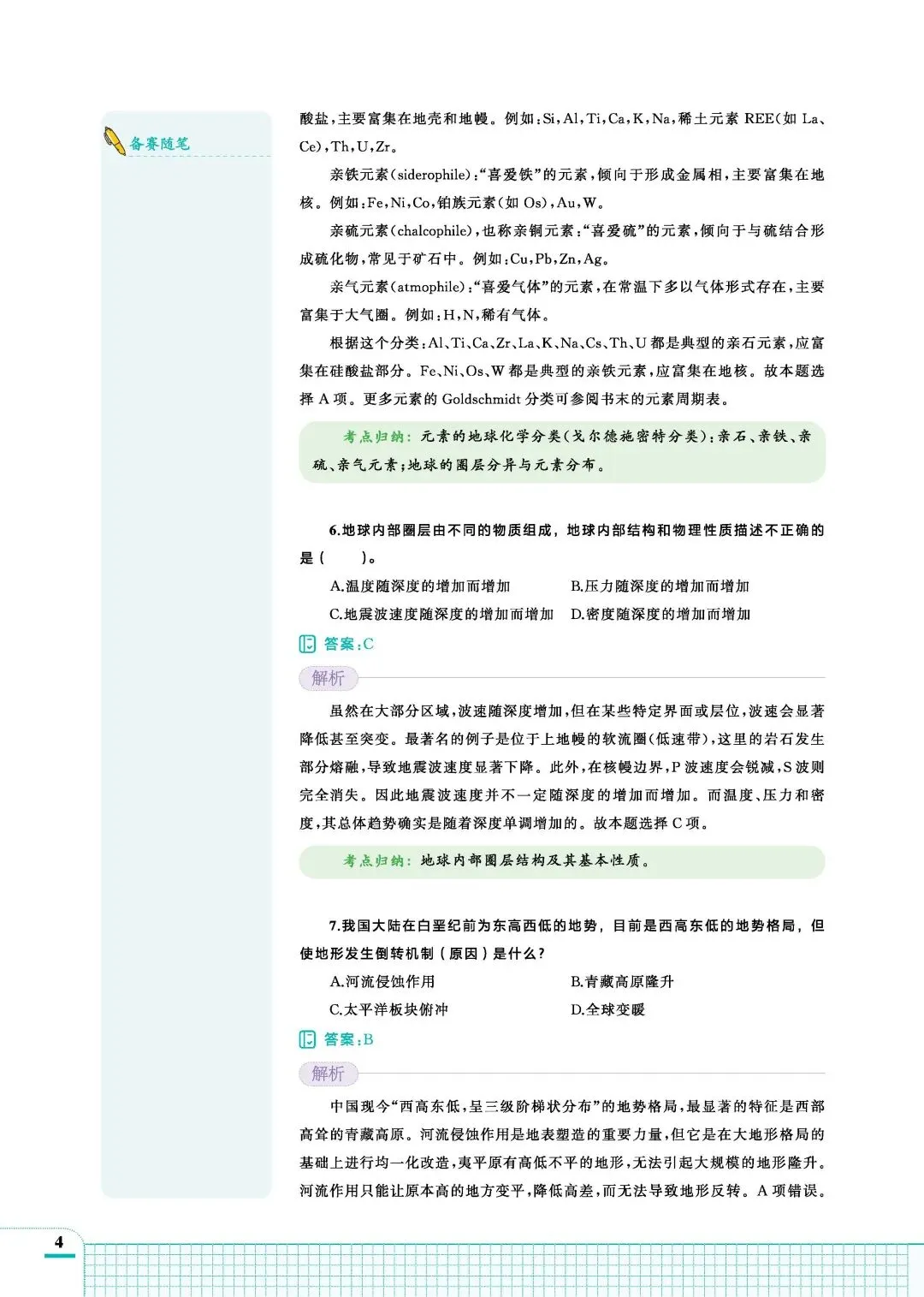 《全国中学生地球科学奥林匹克竞赛真题解析(2023—2025)》正式出版 第9张 《全国中学生地球科学奥林匹克竞赛真题解析(2023—2025)》正式出版 第9张