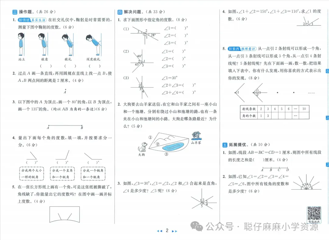 小学数学|2026春新版《亮点给力大试卷》苏教版数学一二三四五六年级下册 第5张