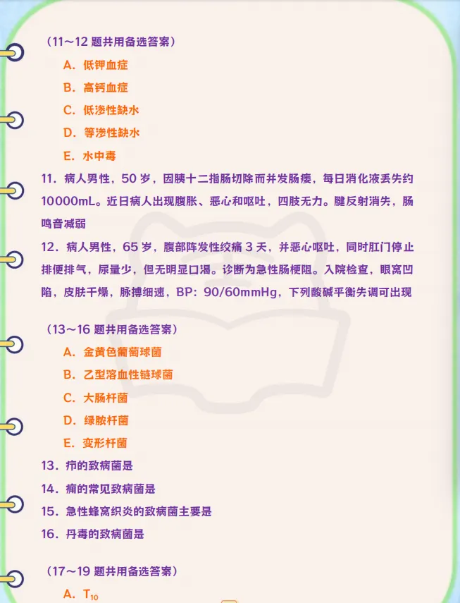 普通外科主治医师历年真题 第4张