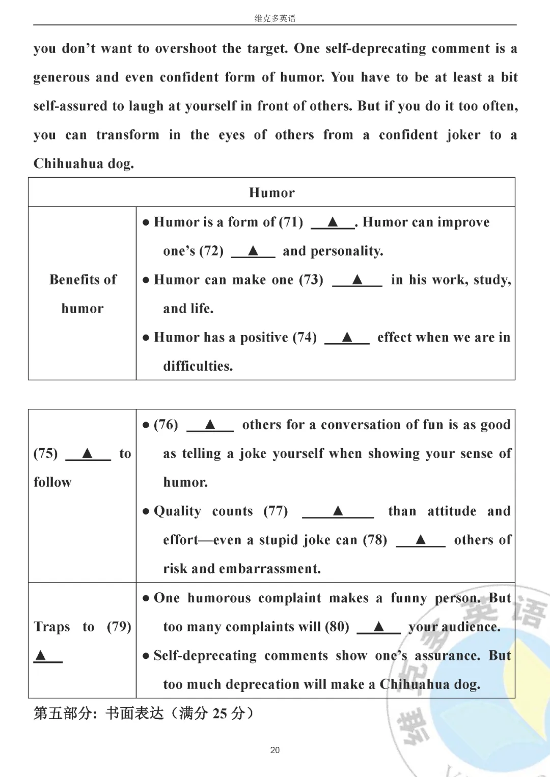高考真题精校版 | 2020年高考英语【江苏卷】试题+答案 第20张