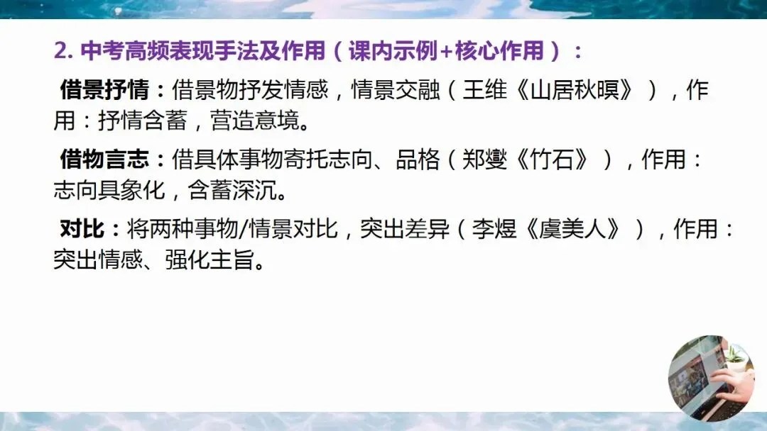 2026年中考语文二轮专题复习:中考阅读理解知识点与答题模板 第11张