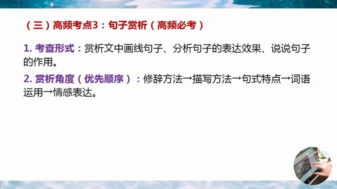 2026年中考语文二轮专题复习:中考阅读理解知识点与答题模板 第20张