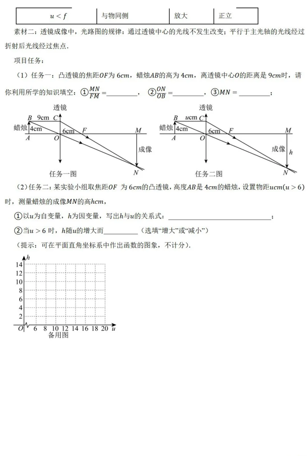 中考数学新考法:跨学科物理融合,欧姆定律、杠杆原理、凸透镜成像必刷题(真题汇编,含答案) 第15张