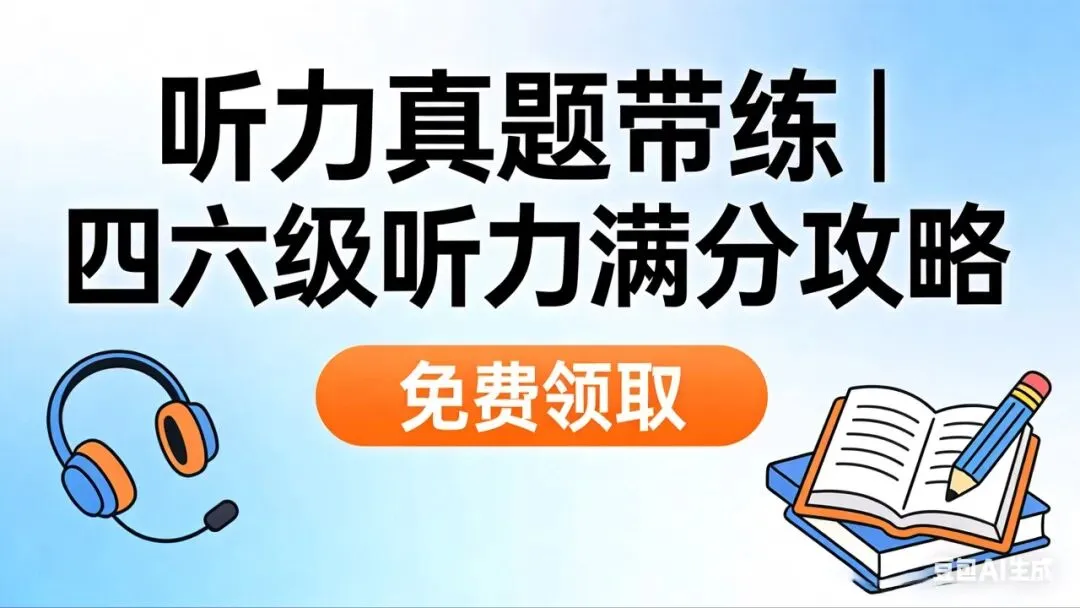 听力真题带练 第1张