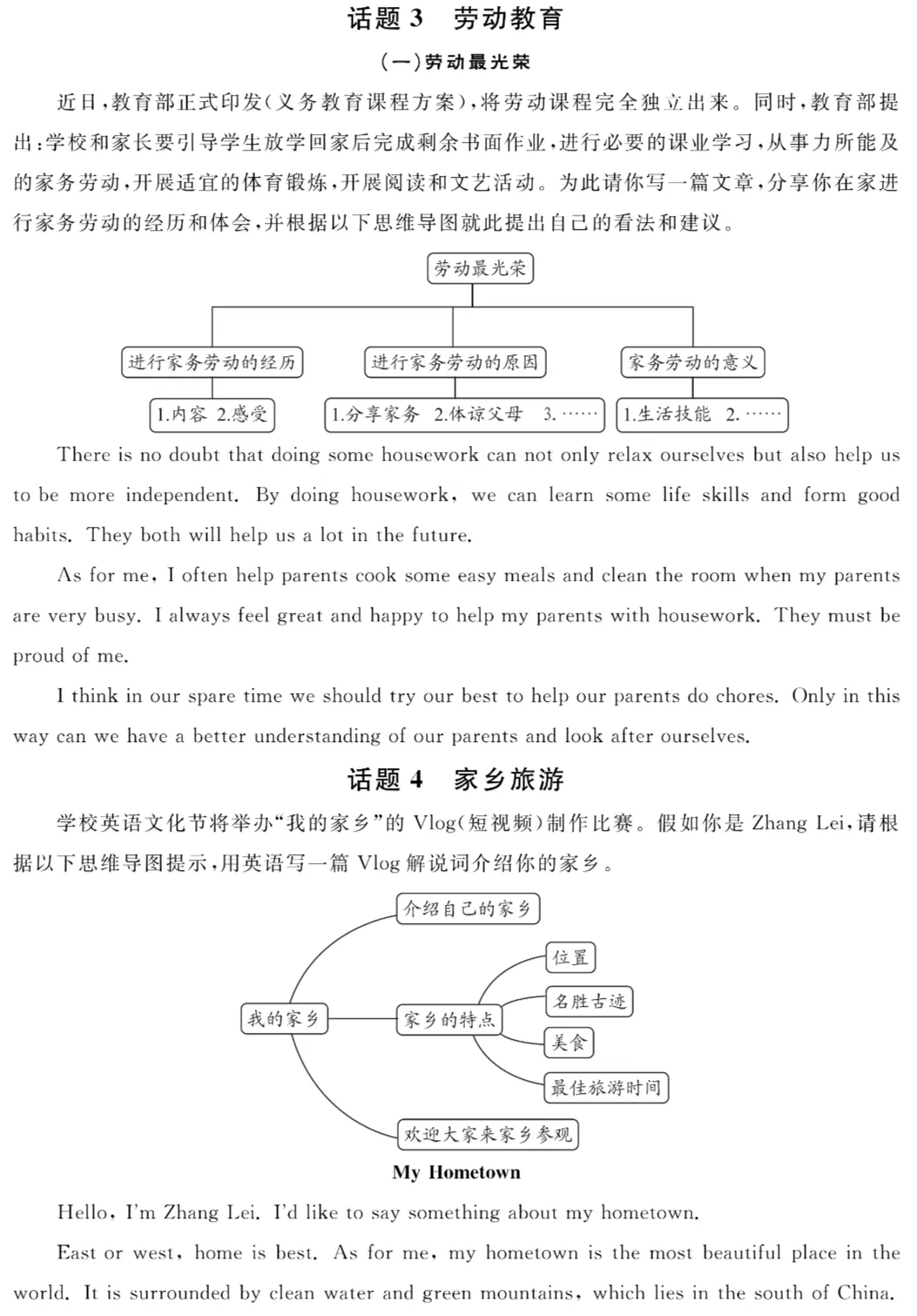 考前必看!中考英语作文热门话题TOP榜,配套高分优秀范文 第5张