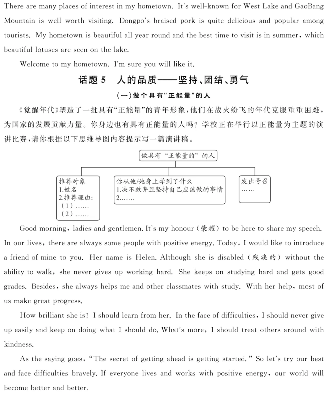 考前必看!中考英语作文热门话题TOP榜,配套高分优秀范文 第6张