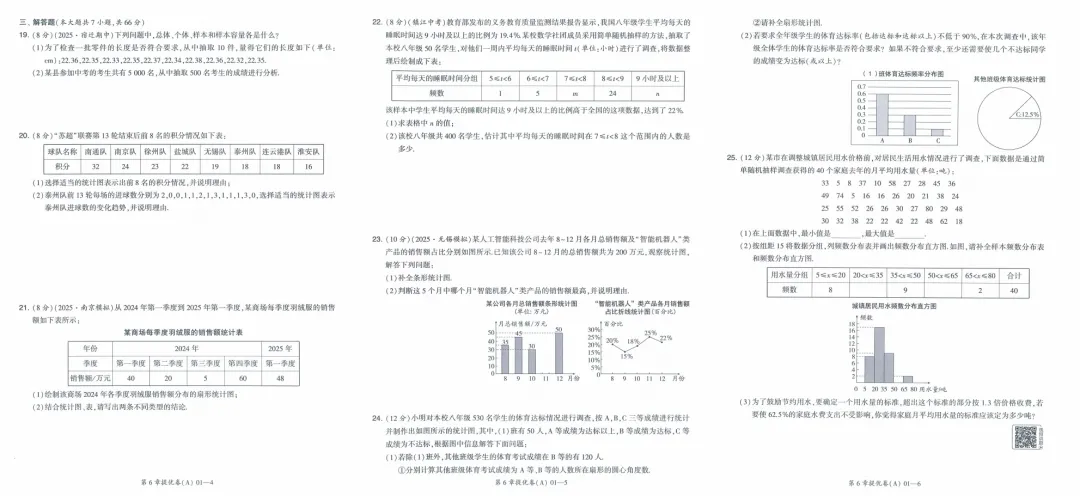 26春《学霸提优大试卷》SK数学七八年级下册 第4张