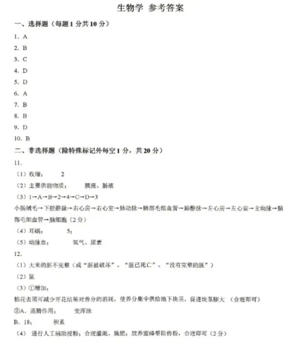 2026年赤峰市松山区中考模拟试卷地理、生物(含答案) 第10张