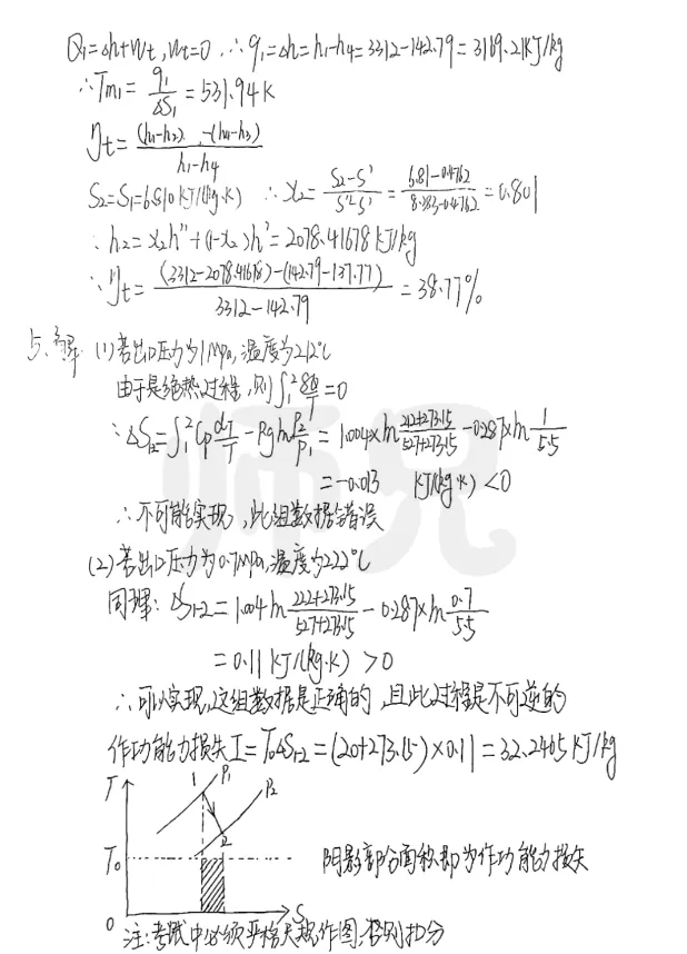 【历年真题】重点985~中国石油大学-工程热力学-来袭,收藏! 第13张