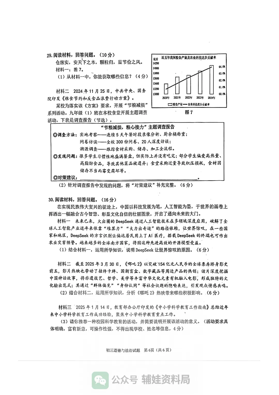 【试卷分享】2024-2025学年泉州市九年级毕业班模拟考试初三政治/体育培优真题 第7张 【试卷分享】2024-2025学年泉州市九年级毕业班模拟考试初三政治/体育培优真题 第7张