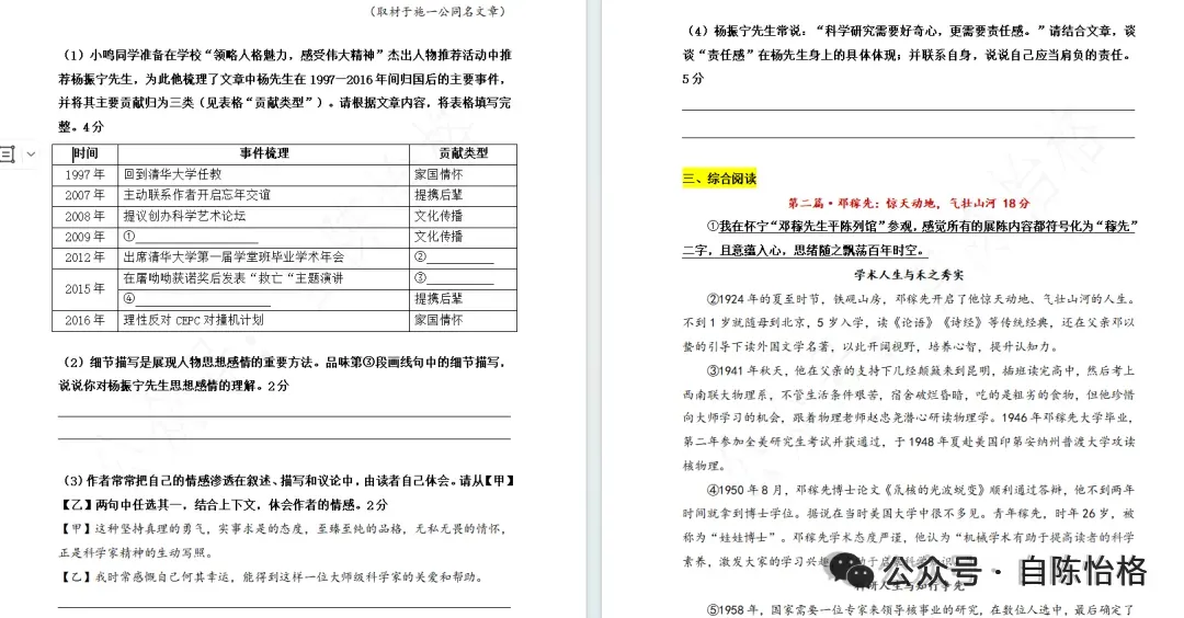 【七下阅读专项】以“中考真题考点定位”革新课前复习模式! 第21张 【七下阅读专项】以“中考真题考点定位”革新课前复习模式! 第21张