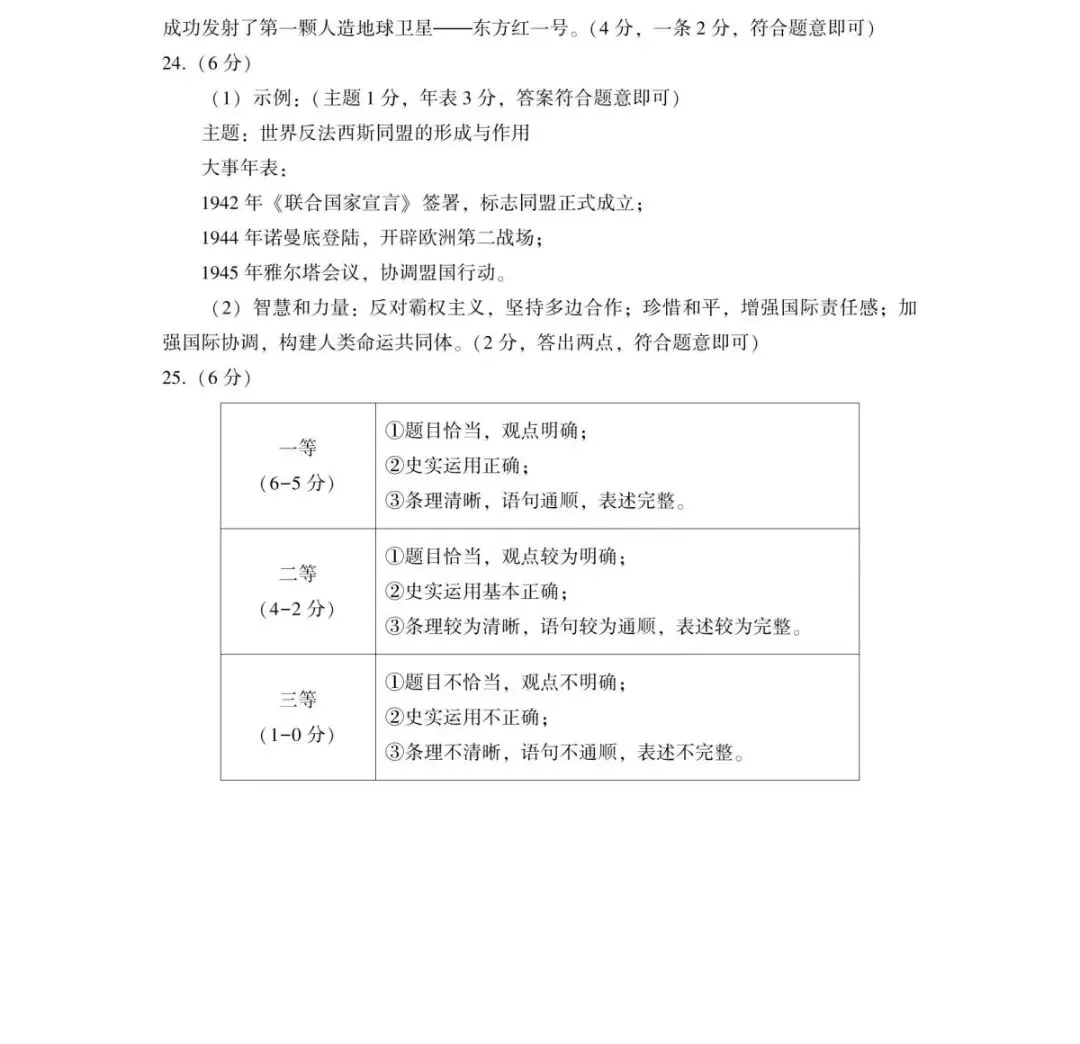 2026河南省中考历史优质模拟试卷6 第9张