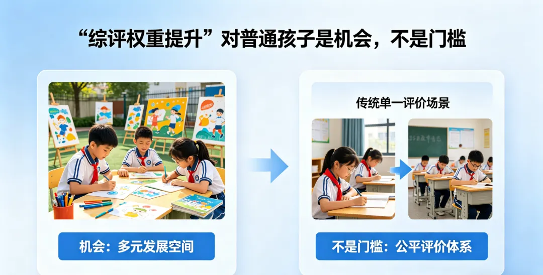 2026中考大变天,综合素质评价权重提升,普通孩子怎么逆风翻盘? 第2张 2026中考大变天,综合素质评价权重提升,普通孩子怎么逆风翻盘? 第2张