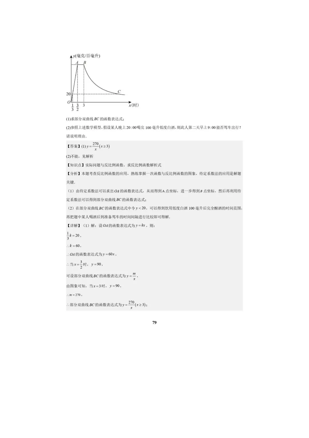 中考数学专题复习++专题05++反比例函数(5大模块知识梳理+5大考点+3大易错点)解析版 第81张