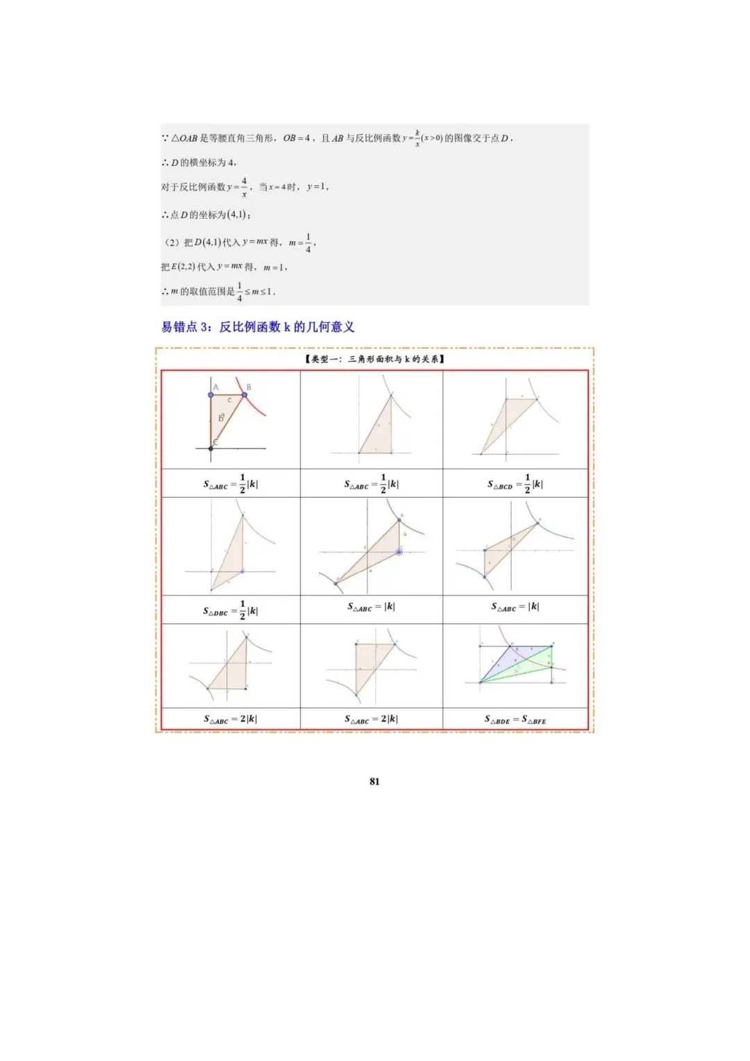 中考数学专题复习++专题05++反比例函数(5大模块知识梳理+5大考点+3大易错点)解析版 第83张